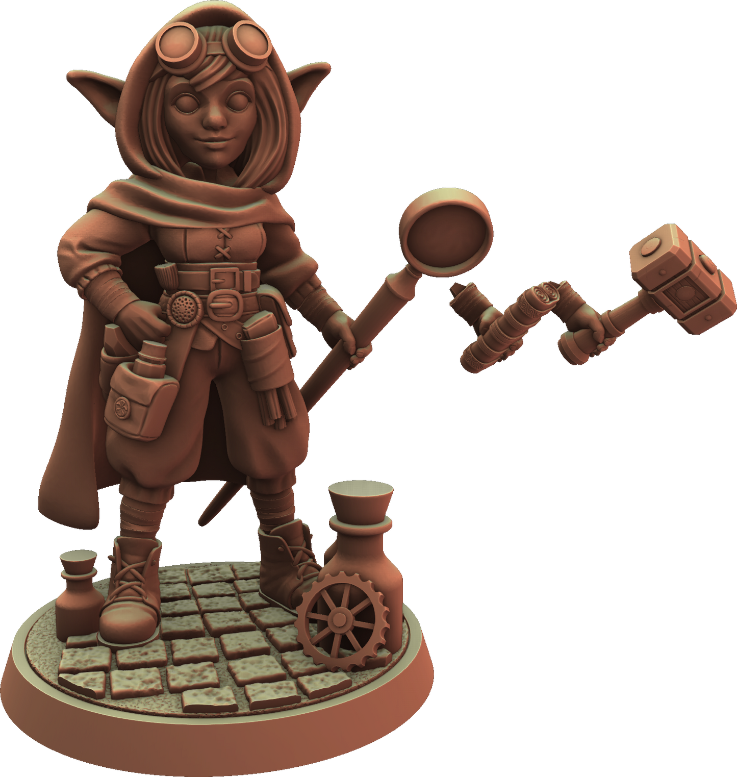 Cosmondo - Dungeons & Damsels - Gnome Artificer - 75mm Pin Up/Figure/Model/Diorama