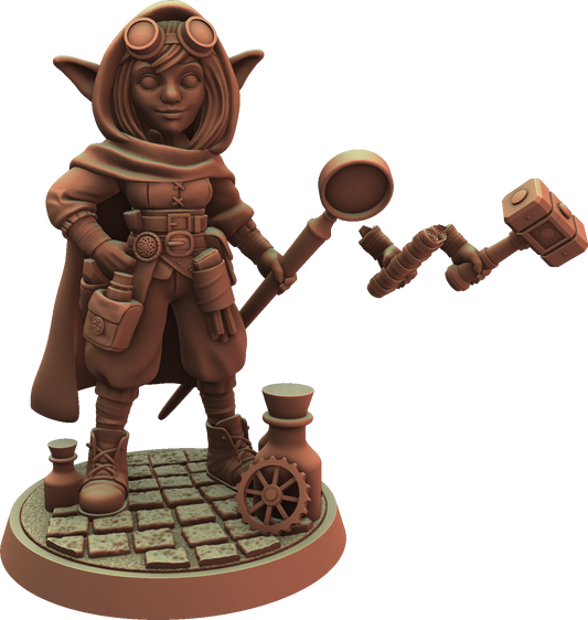 Cosmondo - Dungeons & Damsels - Gnome Artificer - 75mm Pin Up/Figure/Model/Diorama