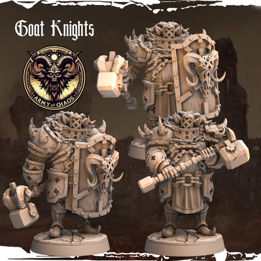 Monolith Arts - Beasts - Goat Knight - DnD/TTRPG Figure/Miniature