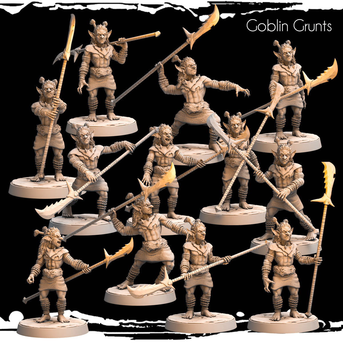 Monolith Arts - Greenskins - Goblin Grunts - DnD/TTRPG Figure/Miniature