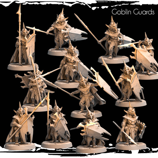 Monolith Arts - Greenskins - Goblin Guards - DnD/TTRPG Figure/Miniature