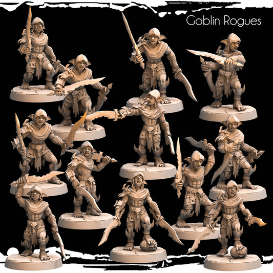 Monolith Arts - Greenskins - Goblin Rogues - DnD/TTRPG Figure/Miniature