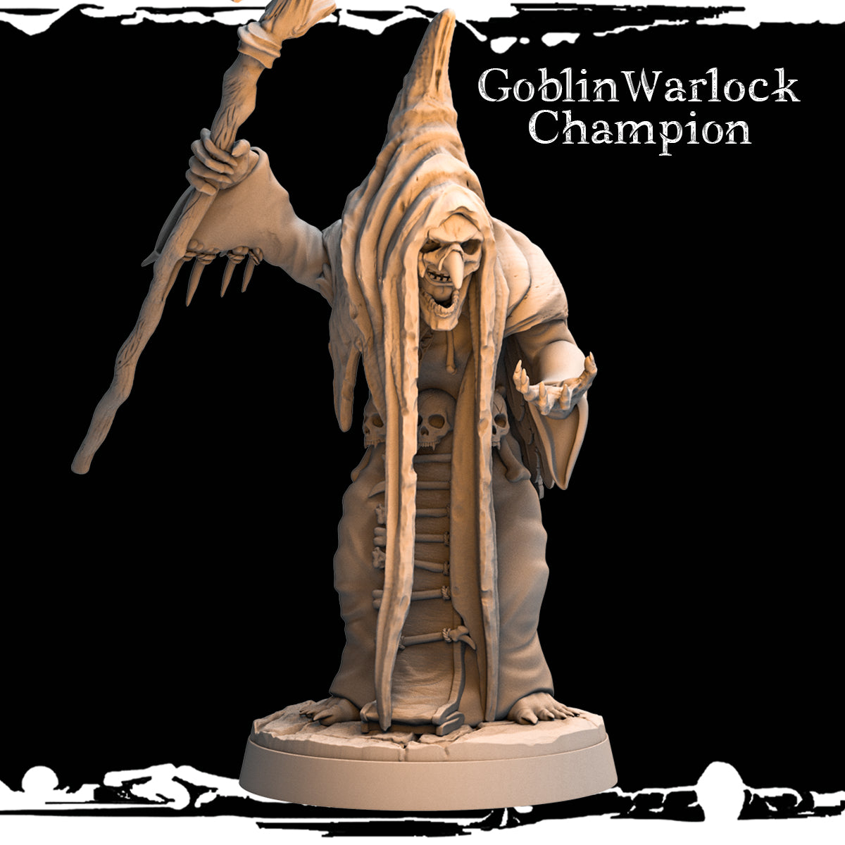 Monolith Arts - Greenskins - Warlock Champion - DnD/TTRPG Figure/Miniature