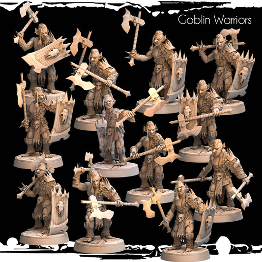 Monolith Arts - Greenskins - Goblin Warriors - DnD/TTRPG Figure/Miniature