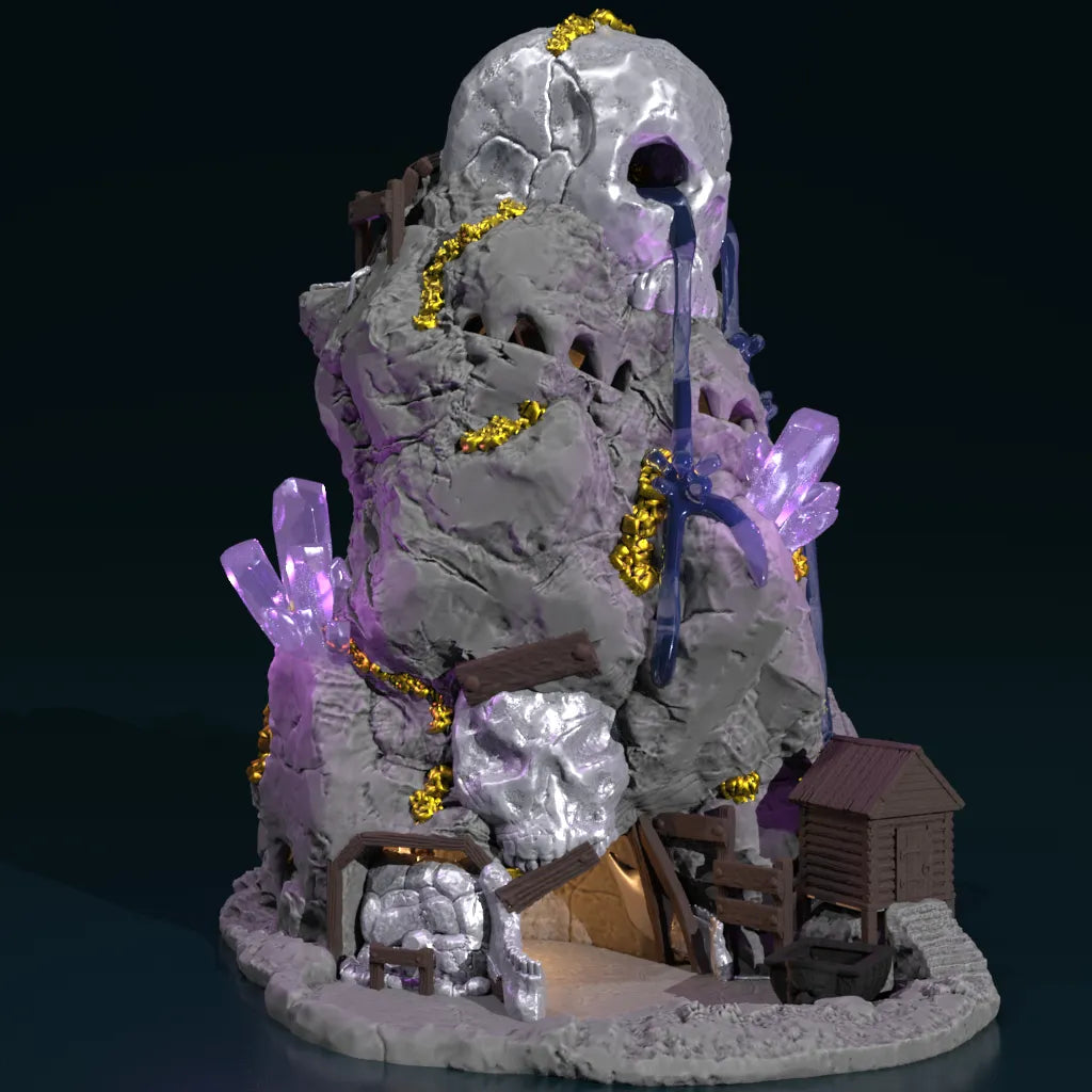 Krakulu - Gold Mine Dice Tower - DnD/TTRPG/Roleplaying/Wargames