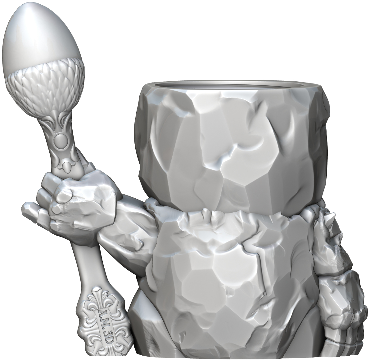 Ars Moriendi - Mythic Mugs - Golem Glim - DnD/TTRPG/Roleplaying/Wargames - Helios3DPrinting