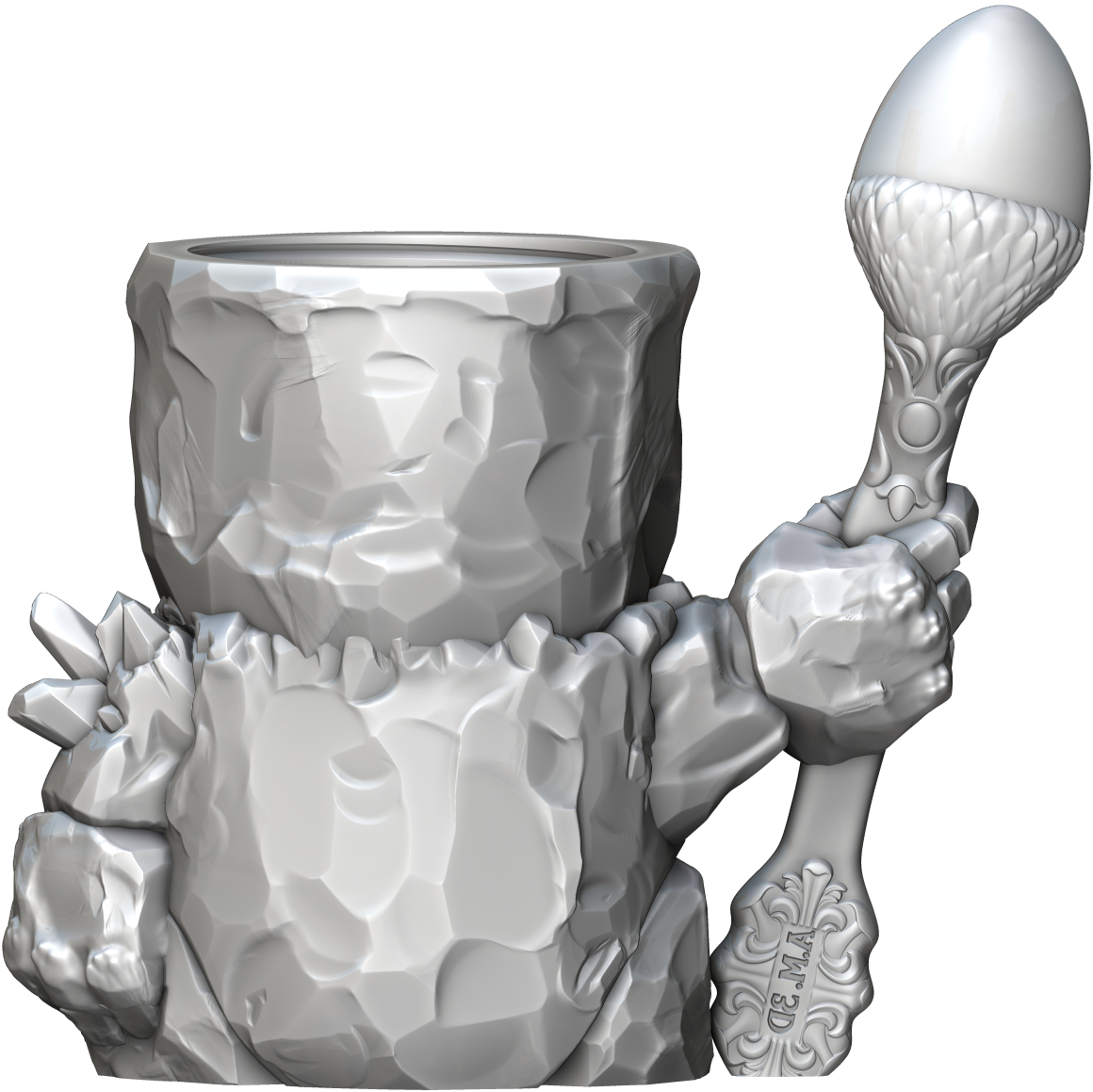 Ars Moriendi - Mythic Mugs - Golem Glum - DnD/TTRPG/Roleplaying/Wargames - Helios3DPrinting