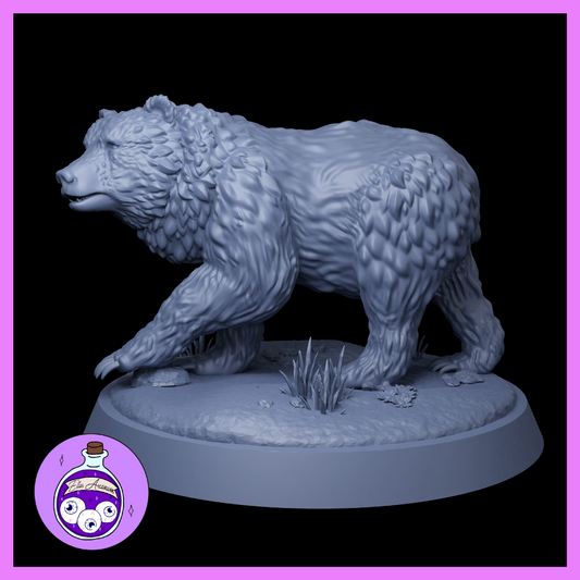 Ella's Arcanum - Wild Hunt - Grizzly Bear - 2 Poses - DnD/Pathfinder/TTRPG