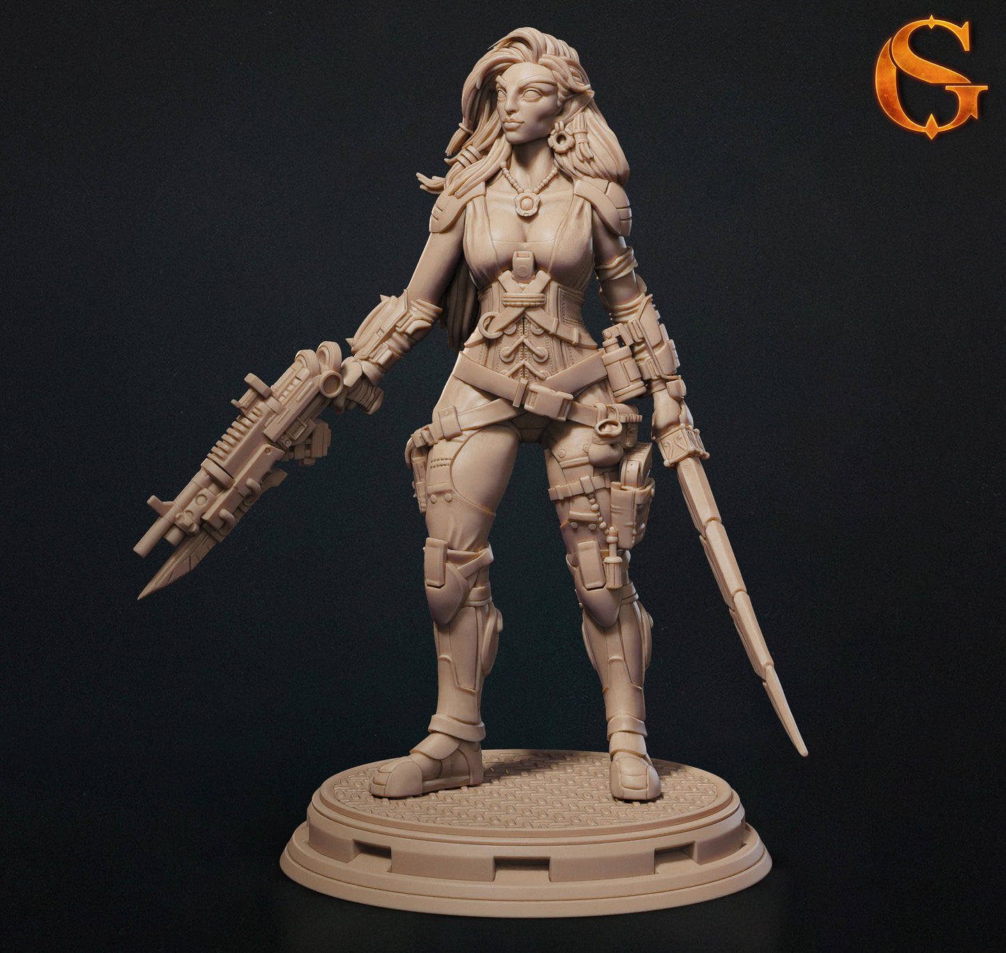 Solgoodcreations - Pirate Queen - DnD/TTRPG Figure/Miniature