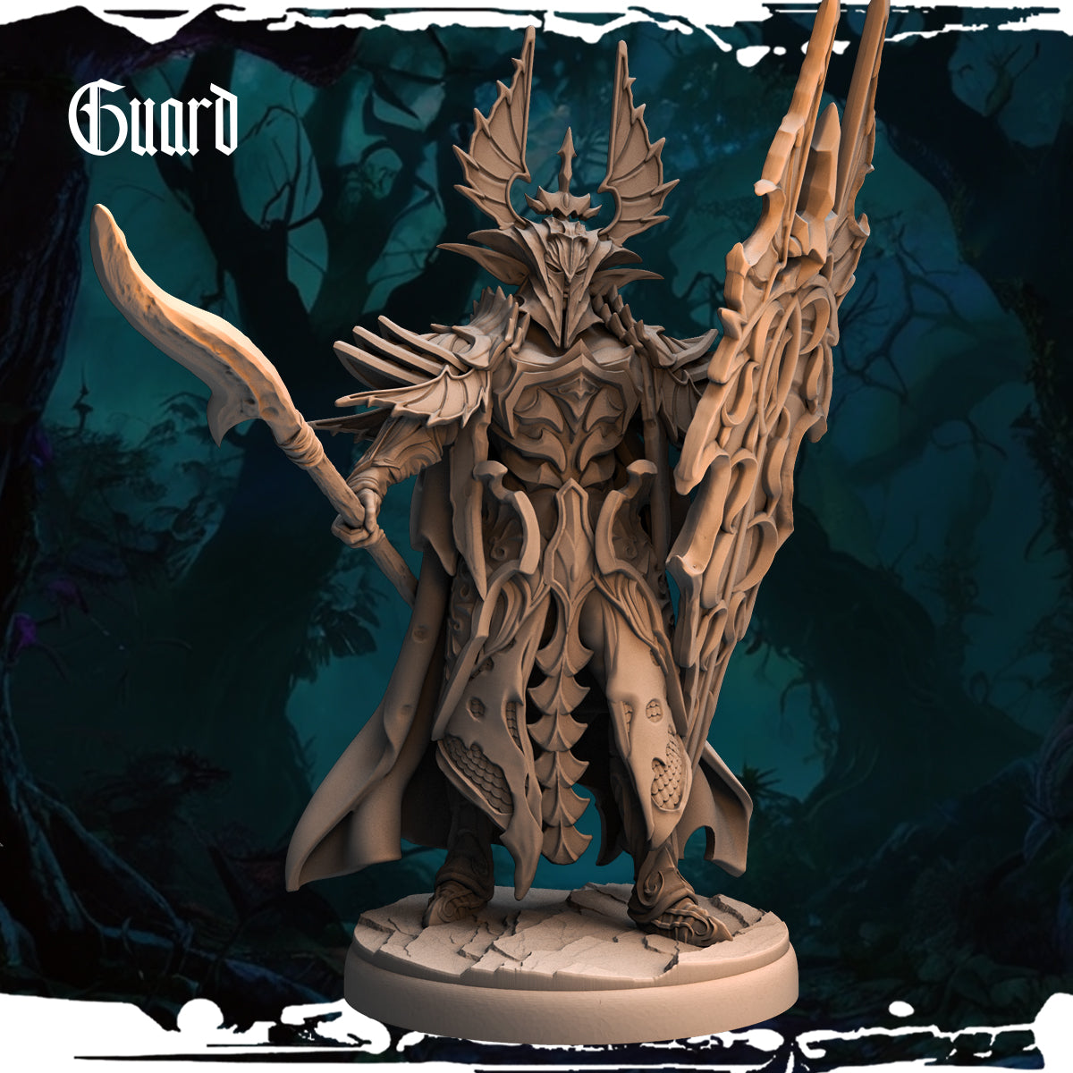 Monolith Arts - Dark Elves - Guard - DnD/TTRPG Figure/Miniature