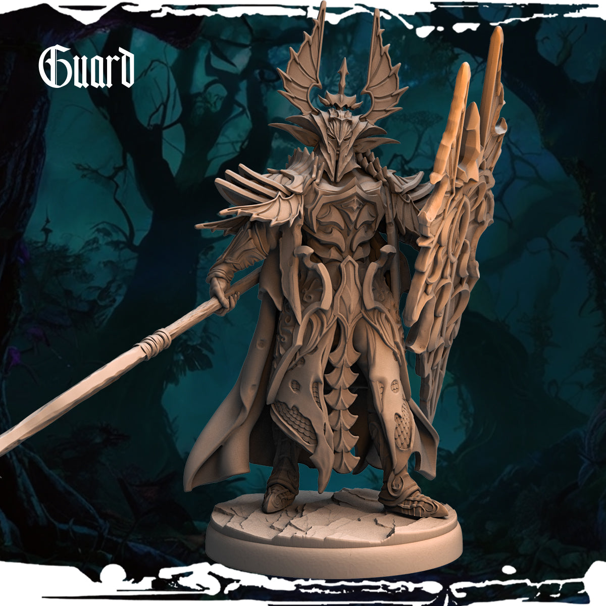 Monolith Arts - Dark Elves - Guard - DnD/TTRPG Figure/Miniature