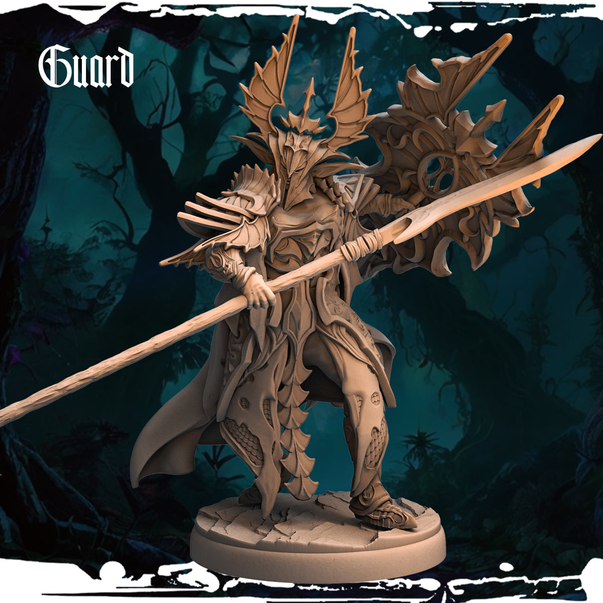 Monolith Arts - Dark Elves - Guard - DnD/TTRPG Figure/Miniature