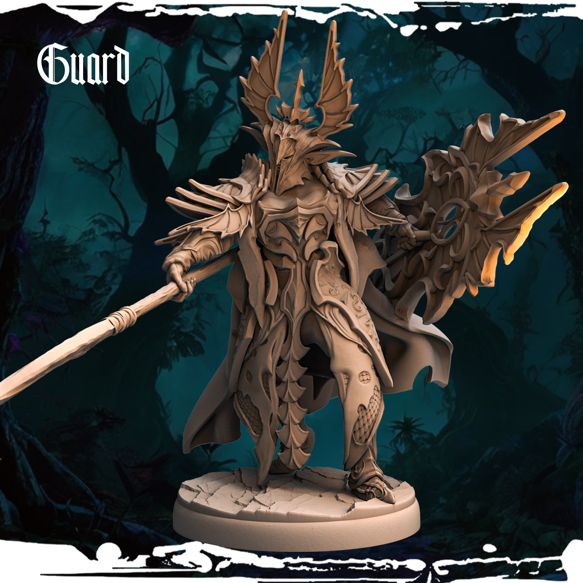 Monolith Arts - Dark Elves - Guard - DnD/TTRPG Figure/Miniature