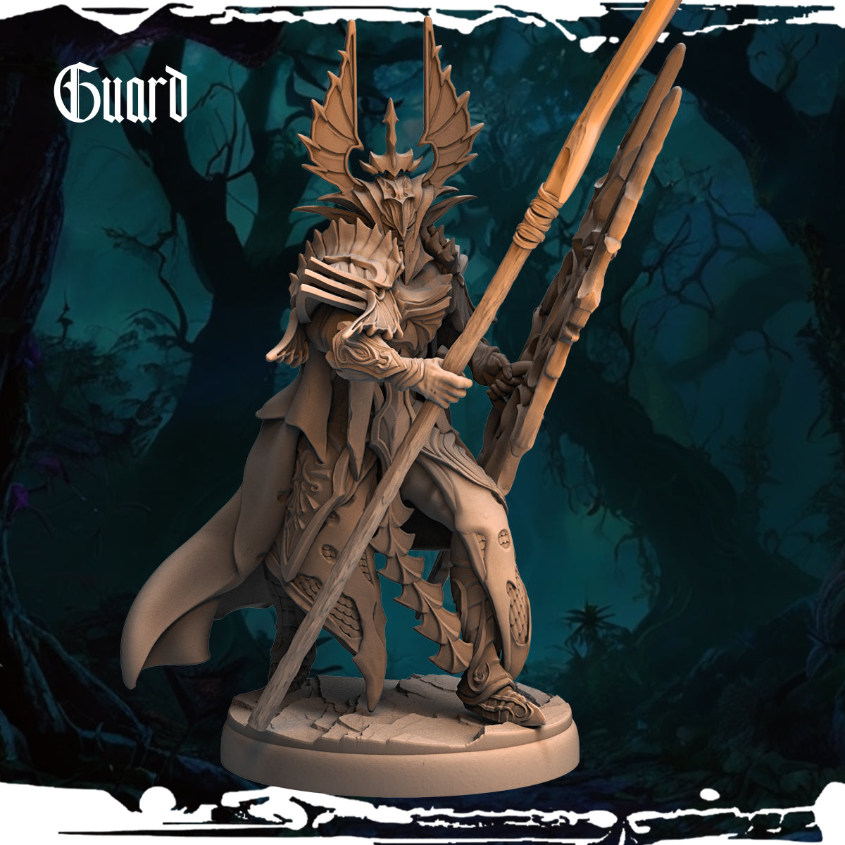 Monolith Arts - Dark Elves - Guard - DnD/TTRPG Figure/Miniature