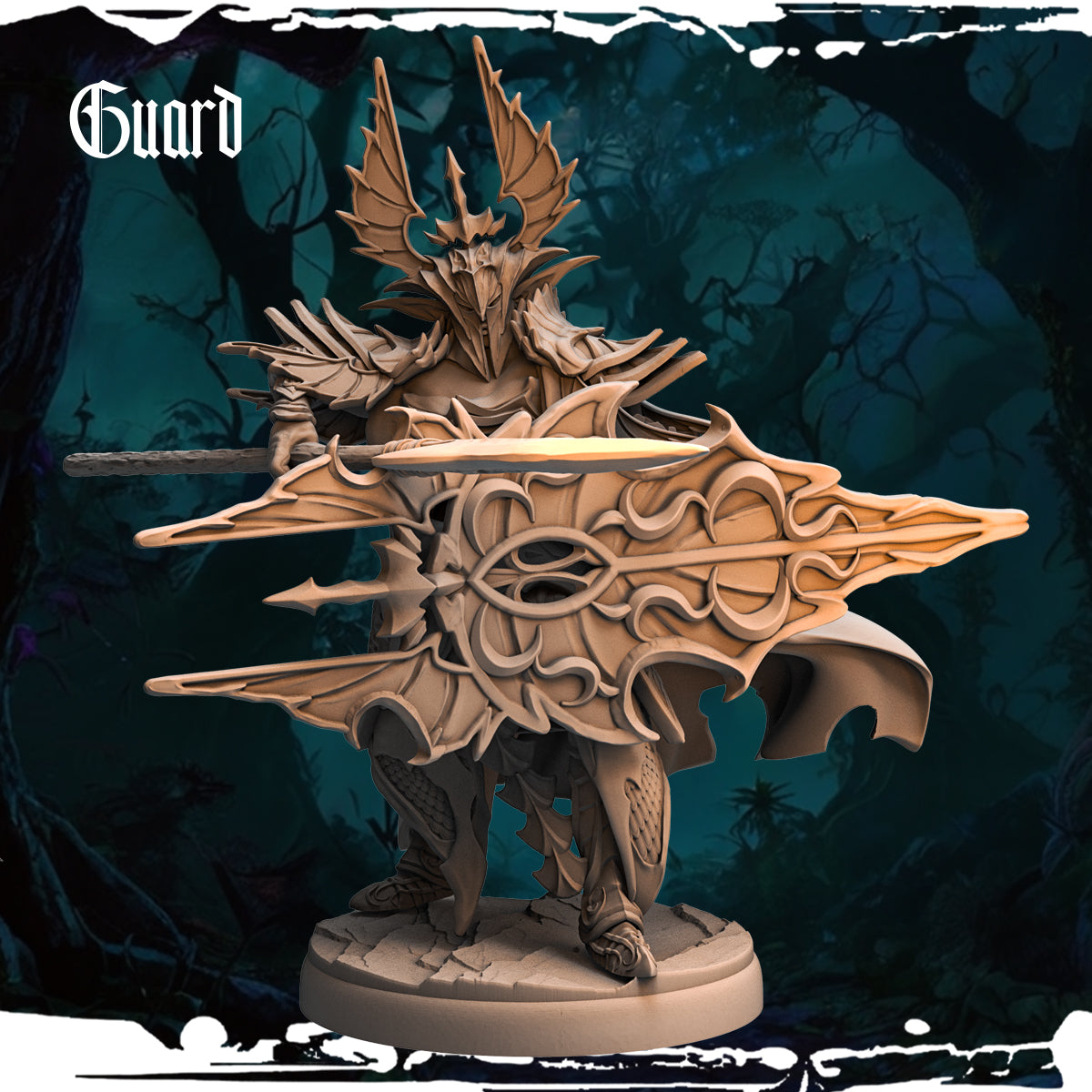 Monolith Arts - Dark Elves - Guard - DnD/TTRPG Figure/Miniature