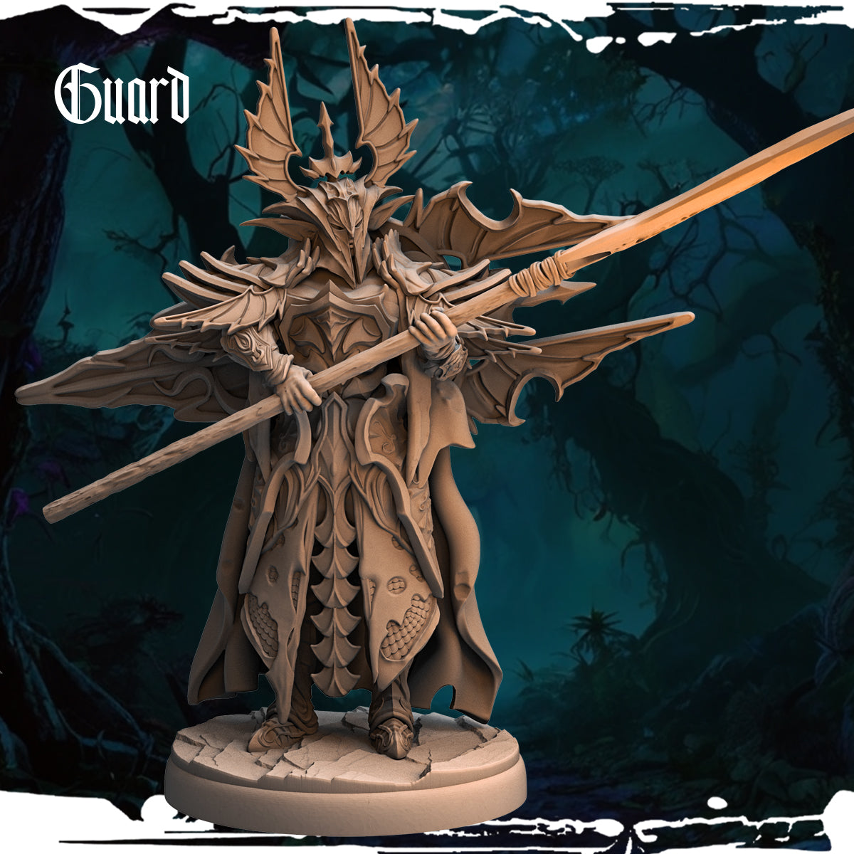Monolith Arts - Dark Elves - Guard - DnD/TTRPG Figure/Miniature