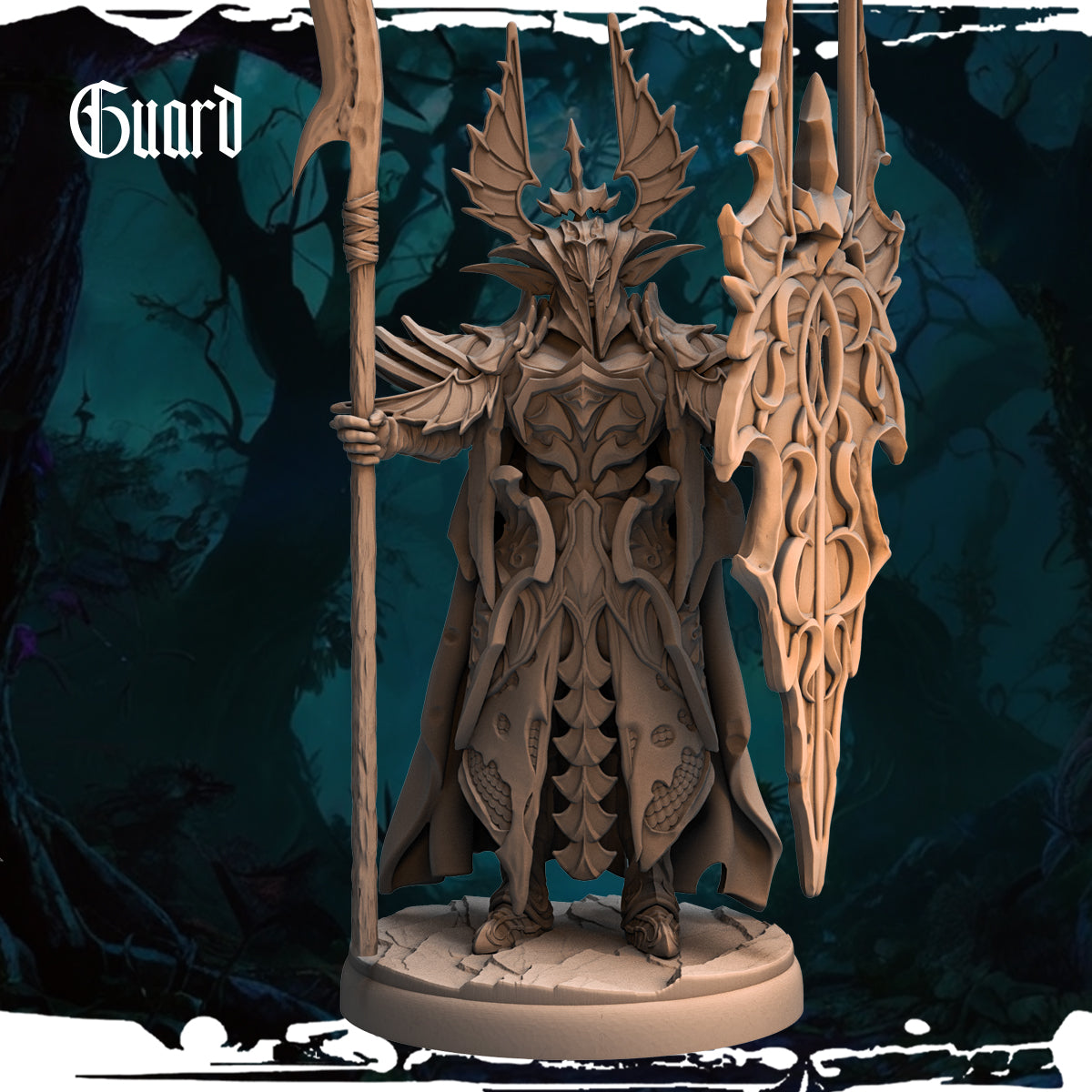 Monolith Arts - Dark Elves - Guard - DnD/TTRPG Figure/Miniature