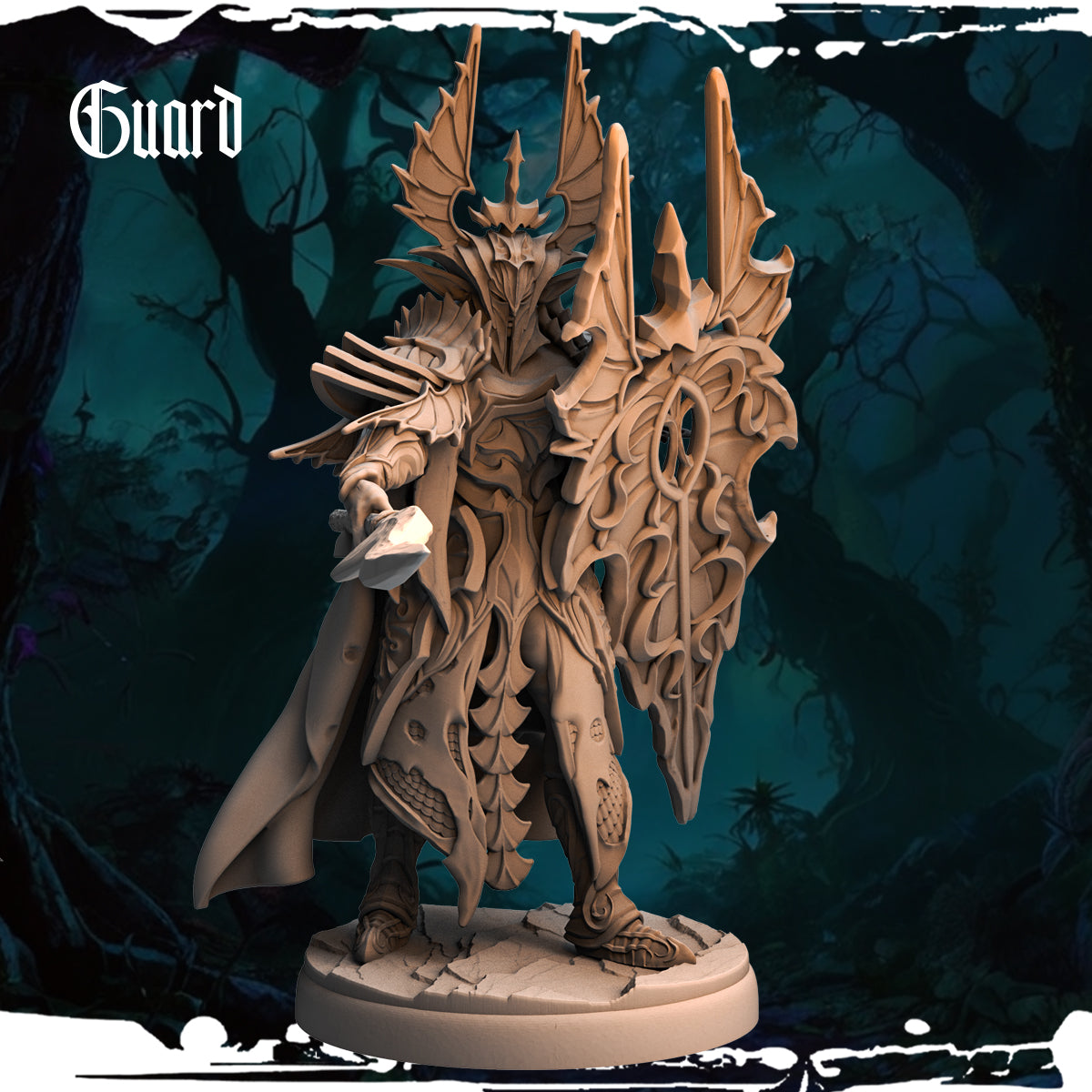 Monolith Arts - Dark Elves - Guard - DnD/TTRPG Figure/Miniature