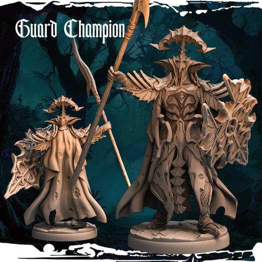 Monolith Arts - Dark Elves - Champion Guard - DnD/TTRPG Figure/Miniature