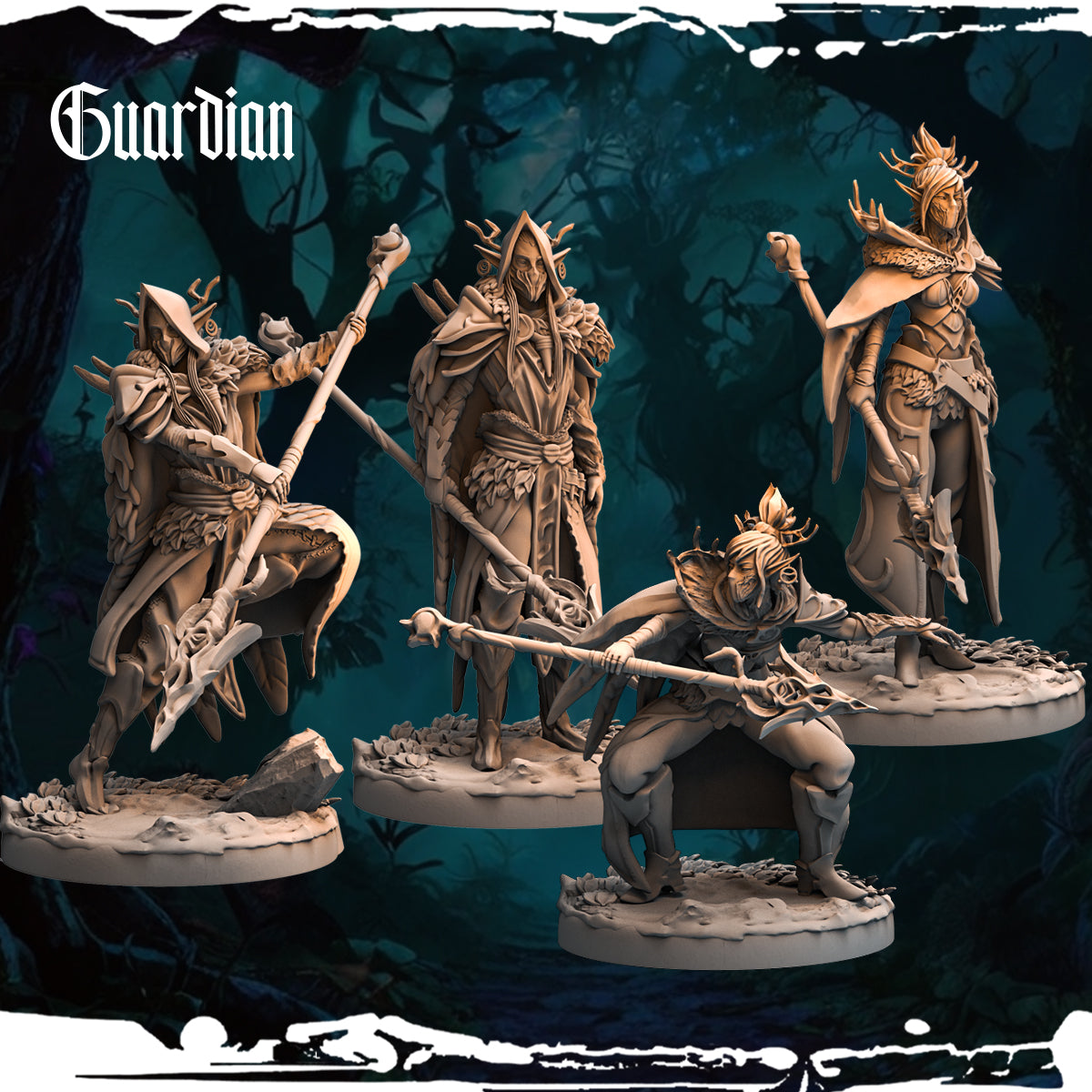 Monolith Arts - Dark Elves - Guardian - DnD/TTRPG Figure/Miniature