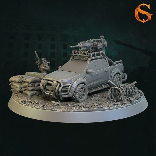 Solgoodcreations - Demonic Incursion in Kharkiv - Gun Truck - DnD/TTRPG Figure/Miniature