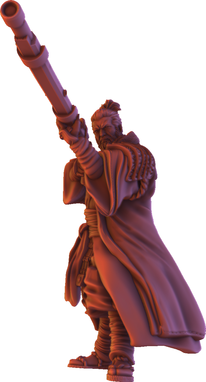 Forged Path - Tokugawa Ronin - Gunners - DnD/Pathfinder/TTRPG Figure