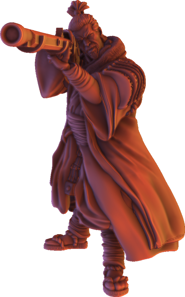 Forged Path - Tokugawa Ronin - Gunners - DnD/Pathfinder/TTRPG Figure