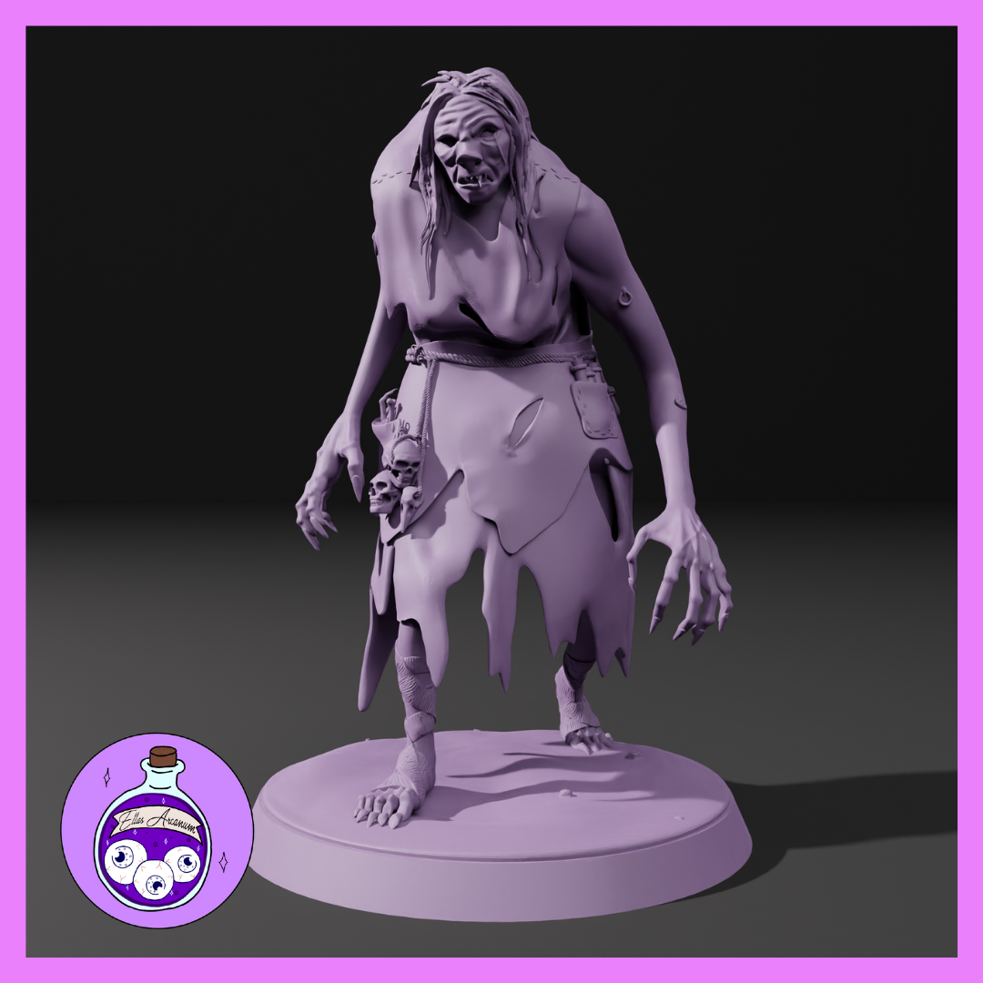 Ella's Arcanum - The Hag's Lair - Hag - DnD/Pathfinder/TTRPG Figure