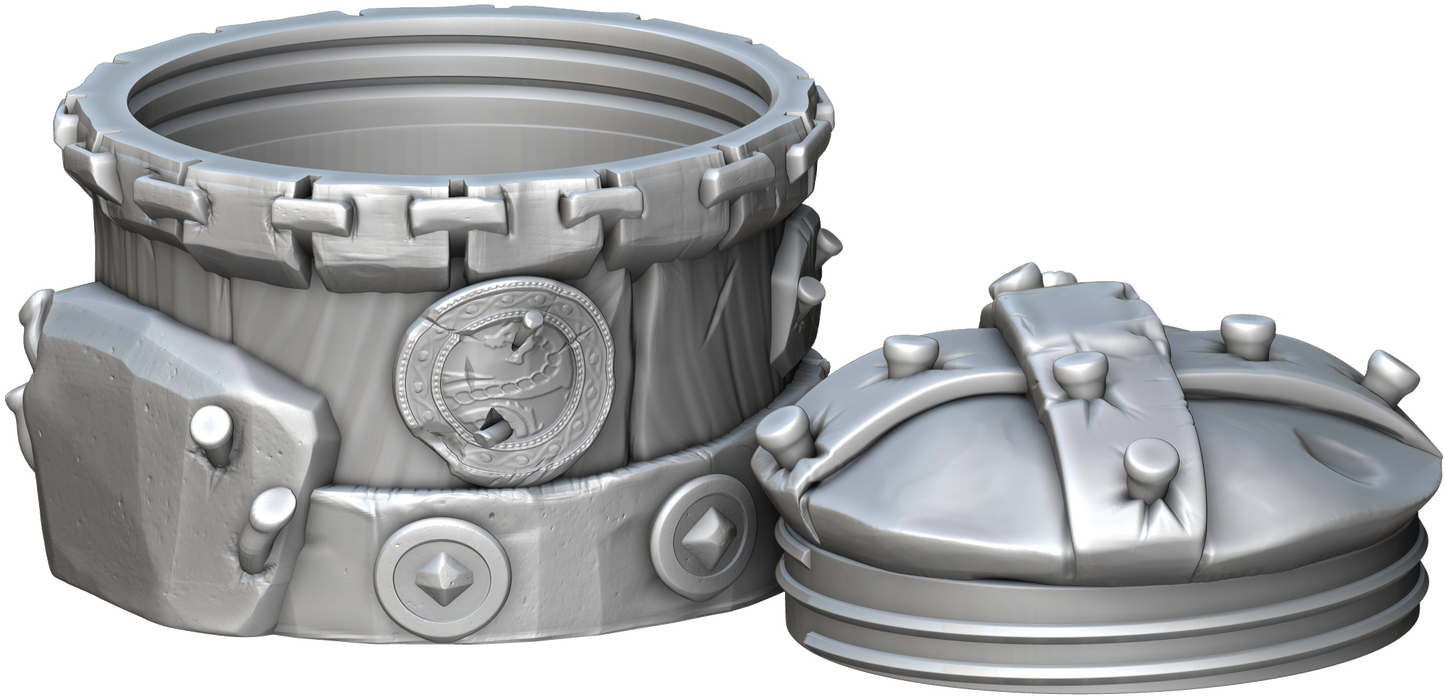 Ars Moriendi - Mythic Dice Box - Half Orc - DnD/TTRPG/Roleplaying/Wargames - Helios3DPrinting