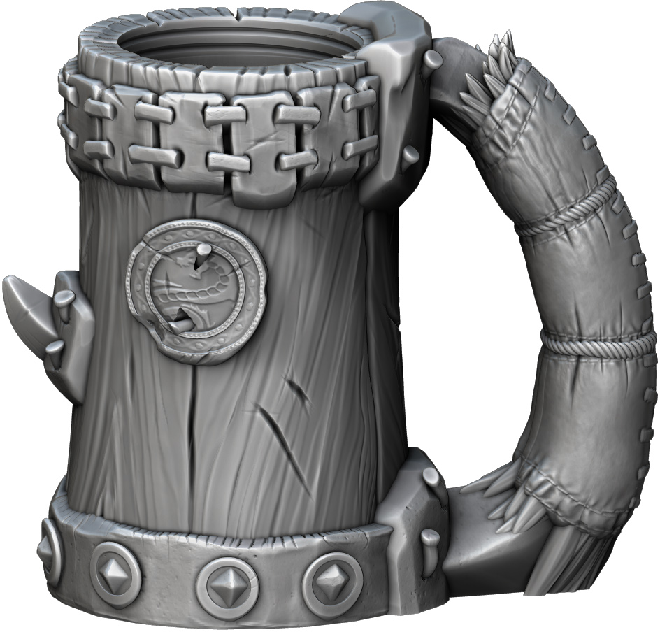 Ars Moriendi - Mythic Mugs - Half Orc - DnD/TTRPG/Roleplaying/Wargames - Helios3DPrinting