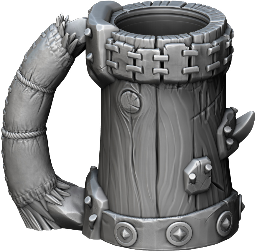 Ars Moriendi - Mythic Mugs - Half Orc - DnD/TTRPG/Roleplaying/Wargames - Helios3DPrinting