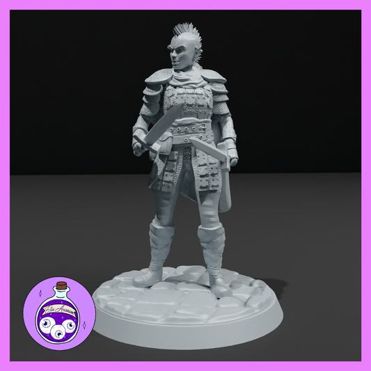 Ella's Arcanum - RPG Essentials #2 - Mercenary Half-Orc Female - DnD/Pathfinder/TTRPG