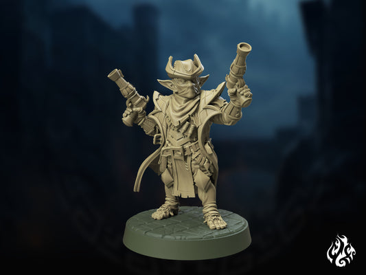Crippled God Foundry - Halfing Gunslinger - DnD/TTRPG Figure/Miniature