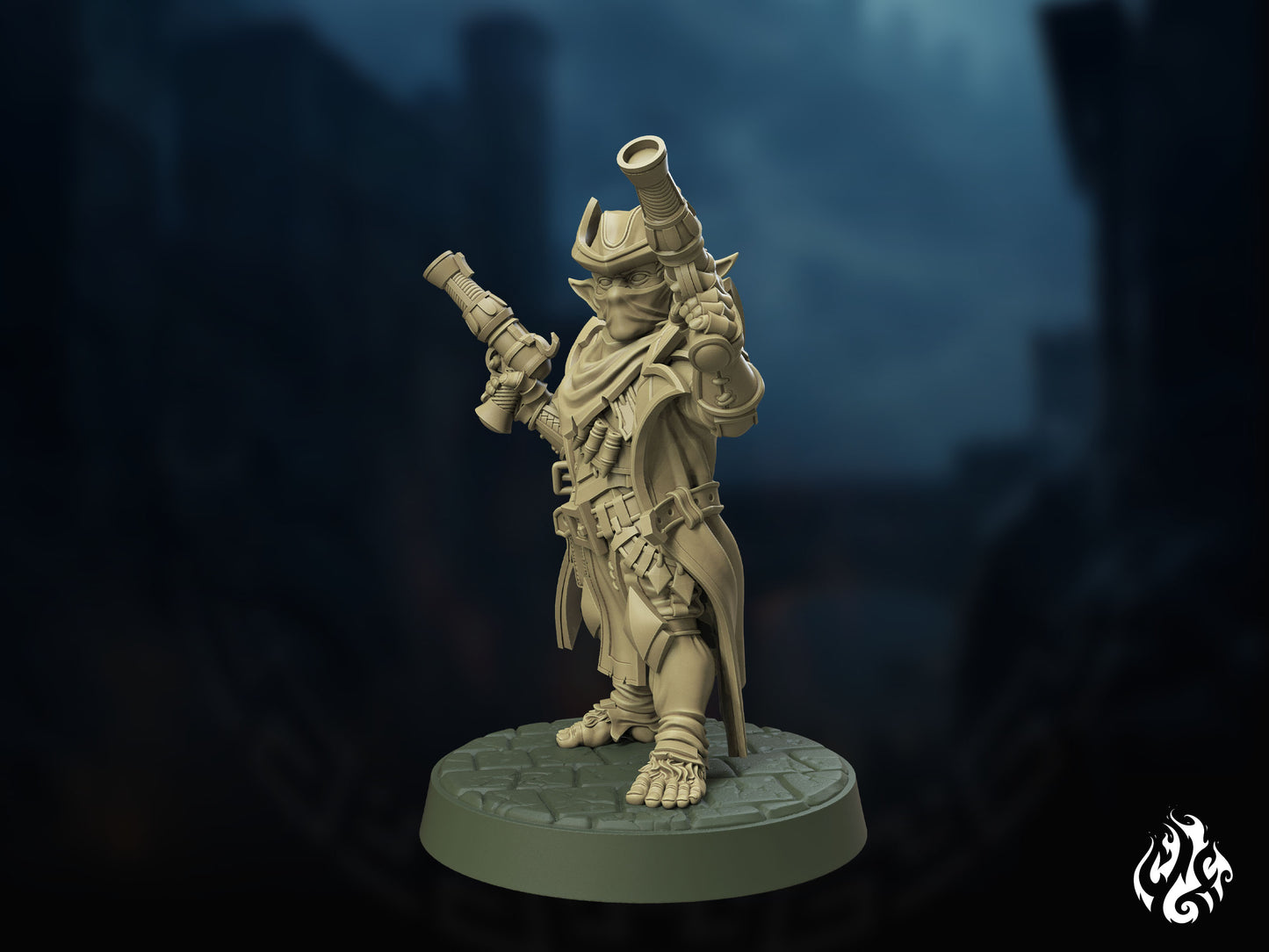 Crippled God Foundry - Halfing Gunslinger - DnD/TTRPG Figure/Miniature