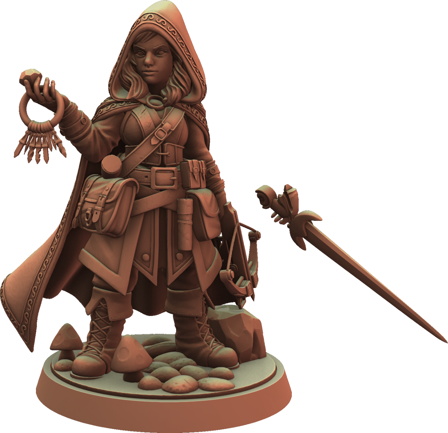 Cosmondo - Dungeons & Damsels - Halfling Rogue - 75mm Pin Up/Figure/Model/Diorama
