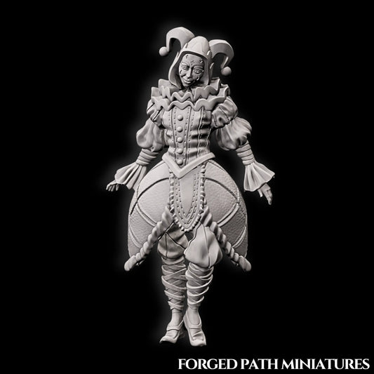 Forged Path - Willowbrook Circus - Harlequin #2 - DnD/Pathfinder/TTRPG Figure