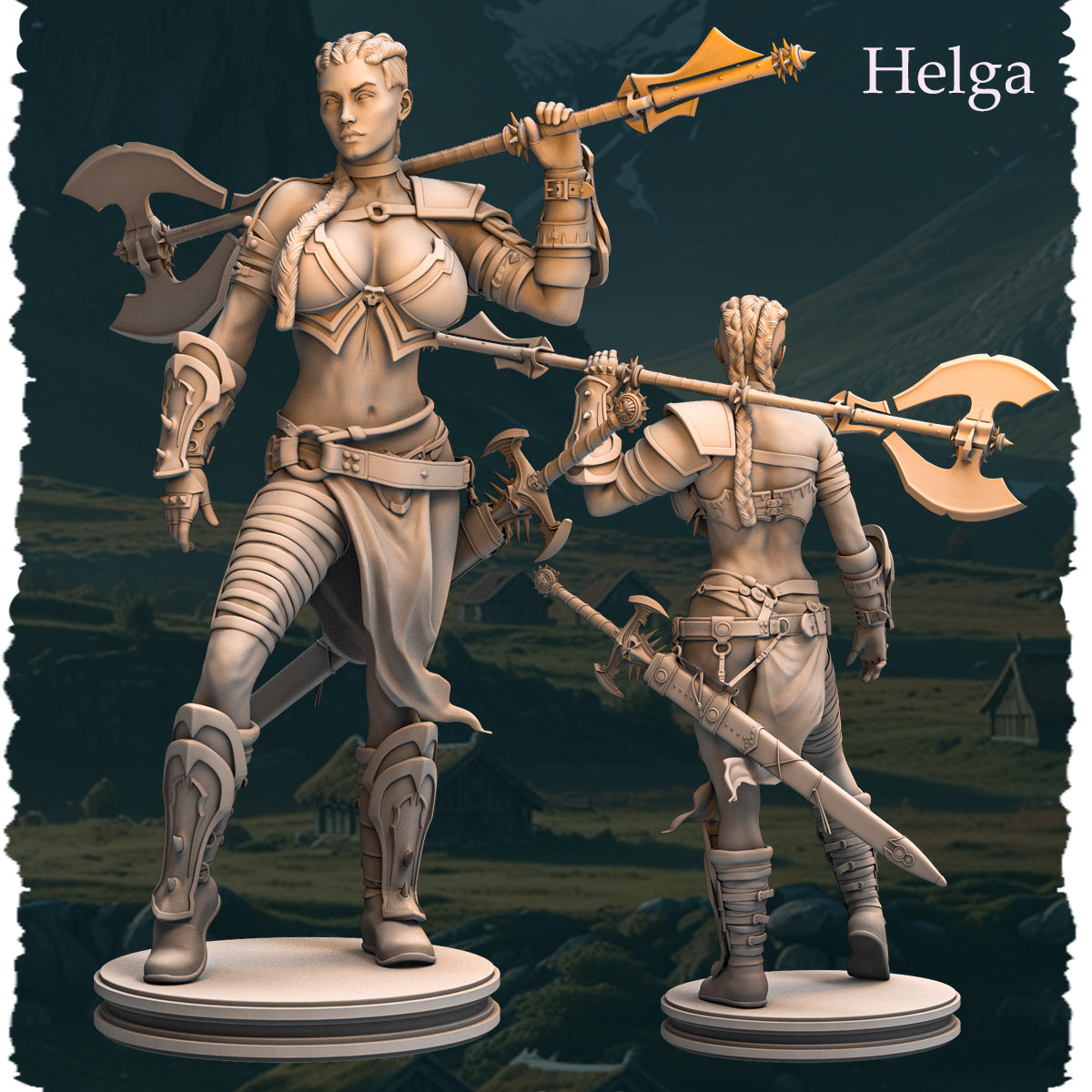 Alexa - Ragnarok’s Heroines - Helga - 75/120mm Pin Up/Figure/Model/Diorama