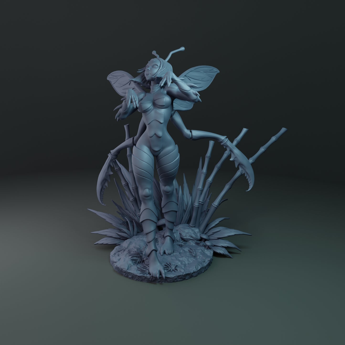 Alain Viesca - Hiereia Mantis (Lure) - 32/75/120mm Pin Up/Figure/Model/Diorama - Helios3DPrinting