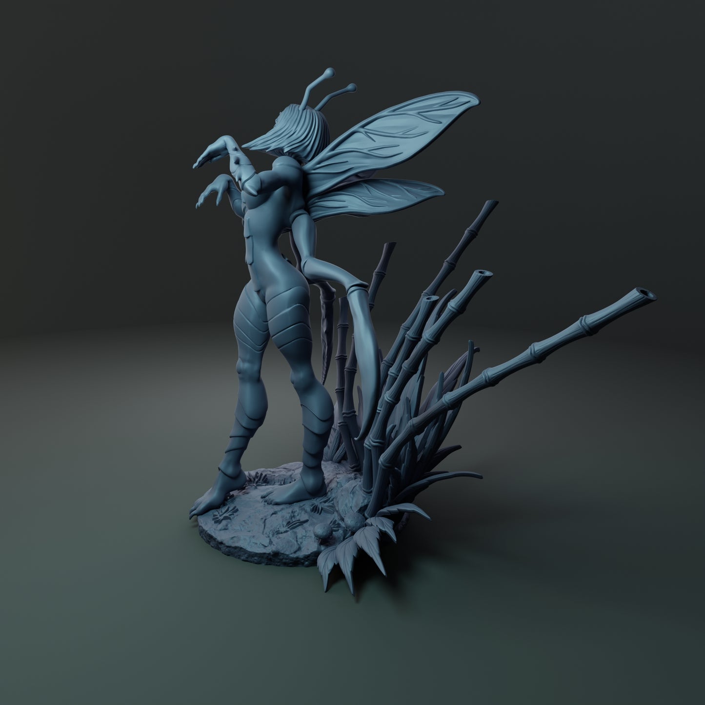 Alain Viesca - Hiereia Mantis (Lure) - 32/75/120mm Pin Up/Figure/Model/Diorama - Helios3DPrinting