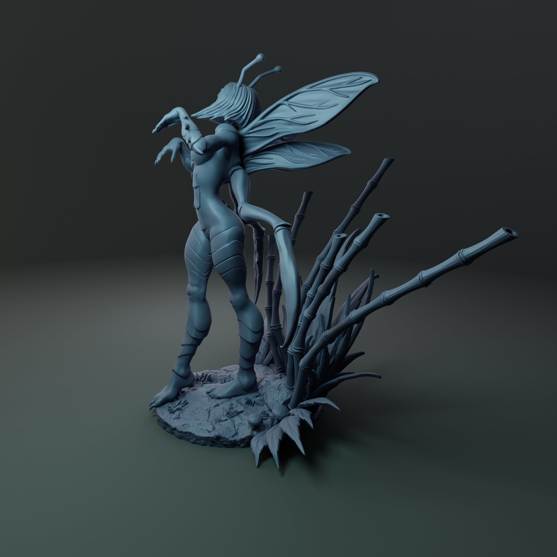 Alain Viesca - Hiereia Mantis (Lure) - 32/75/120mm Pin Up/Figure/Model/Diorama - Helios3DPrinting