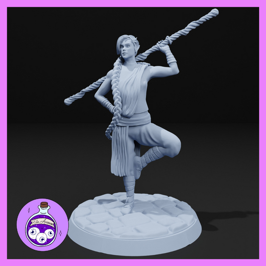 Ella's Arcanum - The Hag's Lair - High Elf Monk - DnD/Pathfinder/TTRPG Figure