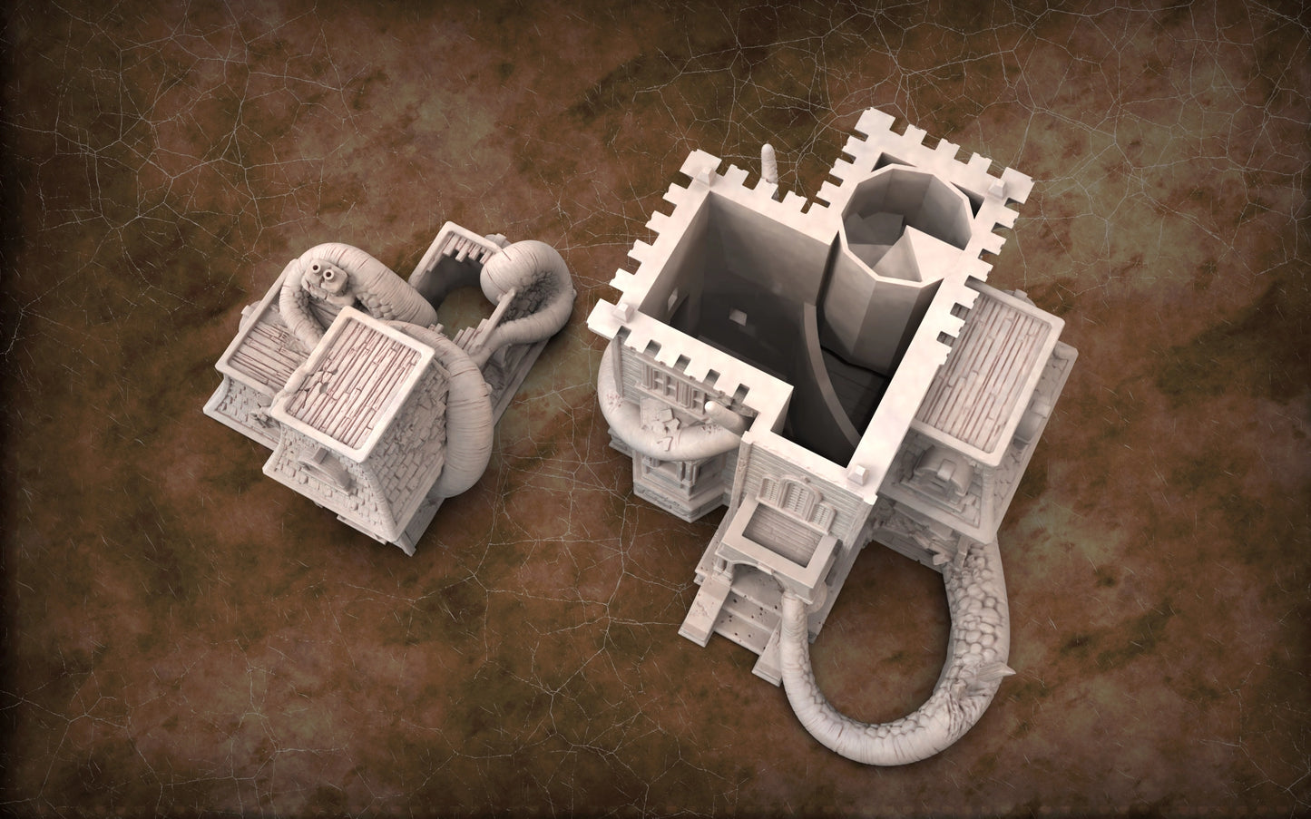 Solo Minatures #1 - Haunted Manor Dice Tower - DnD/TTRPG/Roleplaying/Wargames