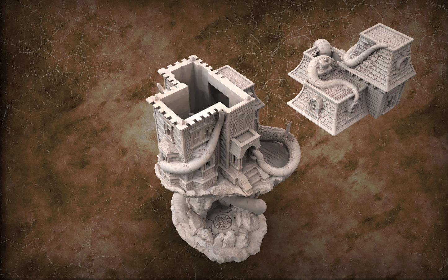 Solo Minatures #1 - Haunted Manor Dice Tower - DnD/TTRPG/Roleplaying/Wargames