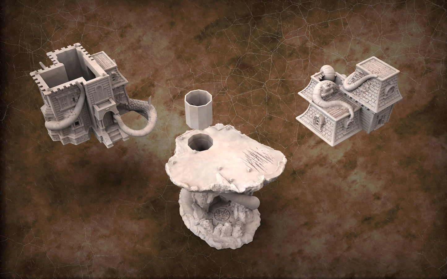 Solo Minatures #1 - Haunted Manor Dice Tower - DnD/TTRPG/Roleplaying/Wargames