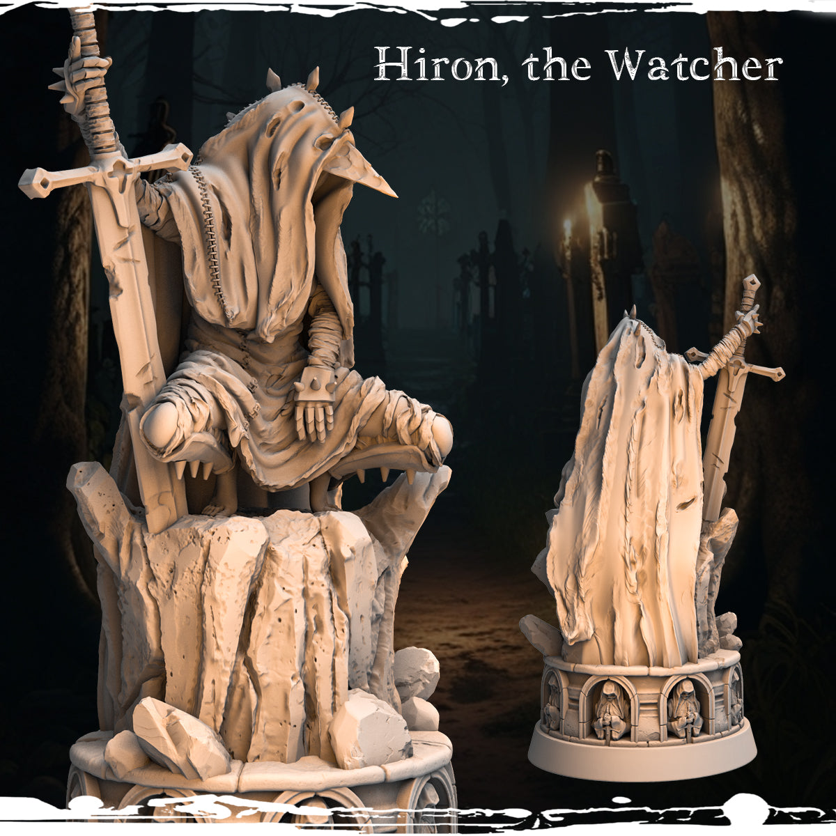 Monolith Arts - Marked by Darkness - Hiron - 75mm Pin Up/Figure/Model/Diorama