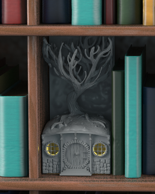 Crosslances - Book Nook/Shelf Insert - Hobbit Hole