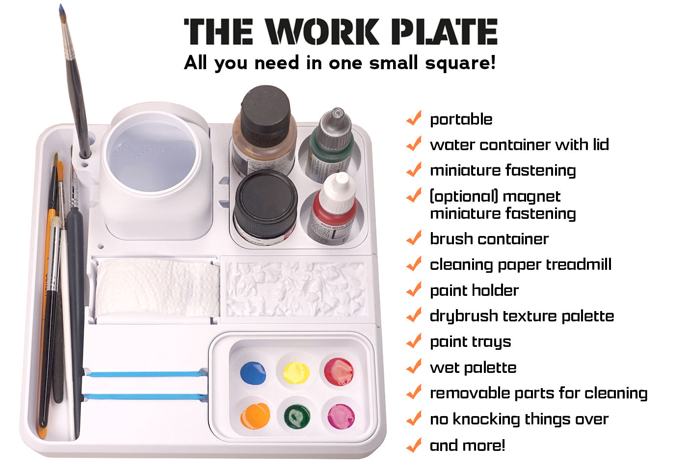 Jorrit - Hobby Paint Crate - Portable Painting System - Paint Minis Anywhere!
