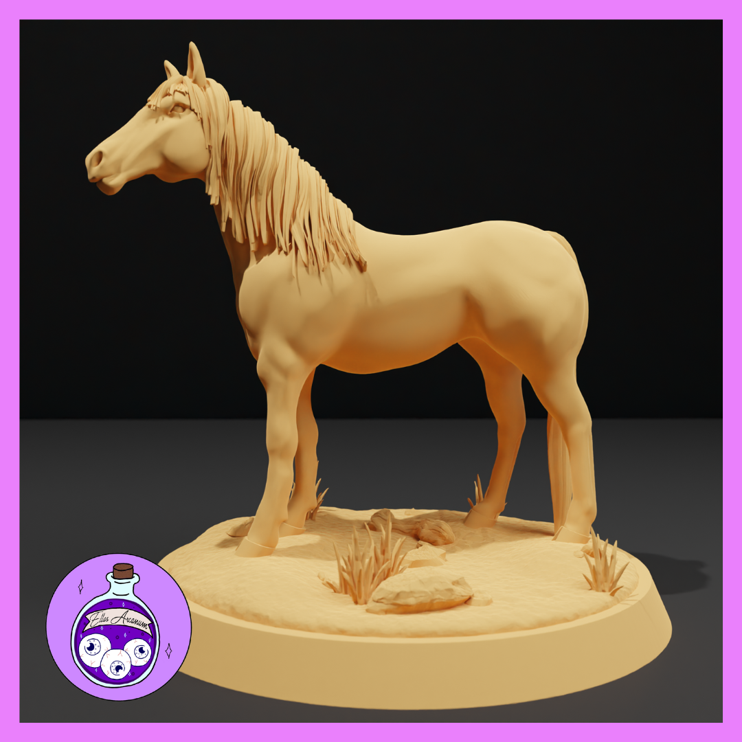 Ella's Arcanum - RPG Essentials #1 - Horses - DnD/Pathfinder/TTRPG Figure