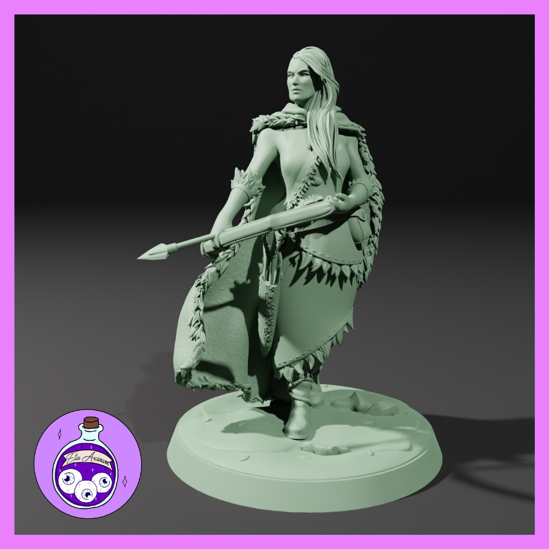 Ella's Arcanum - The Hag's Lair - Human Ranger - DnD/Pathfinder/TTRPG Figure
