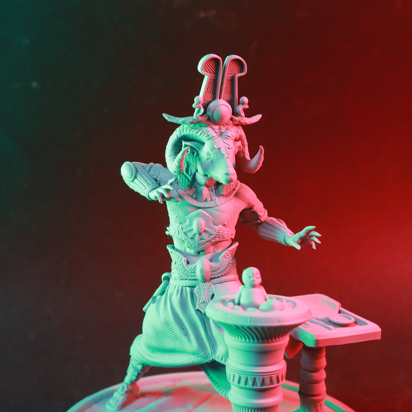 Mojibake - Lore of the Nile - Khnum, Creator of Life - 120mm Pin Up/Figure/Model/Diorama - Helios3DPrinting